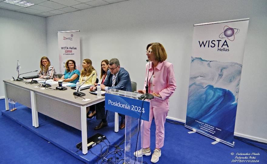 Insightful WISTA Hellas Seminar on "A People-Centered Decarbonization Concept Beyond Sea Level Boundaries" held at Posidonia 2024